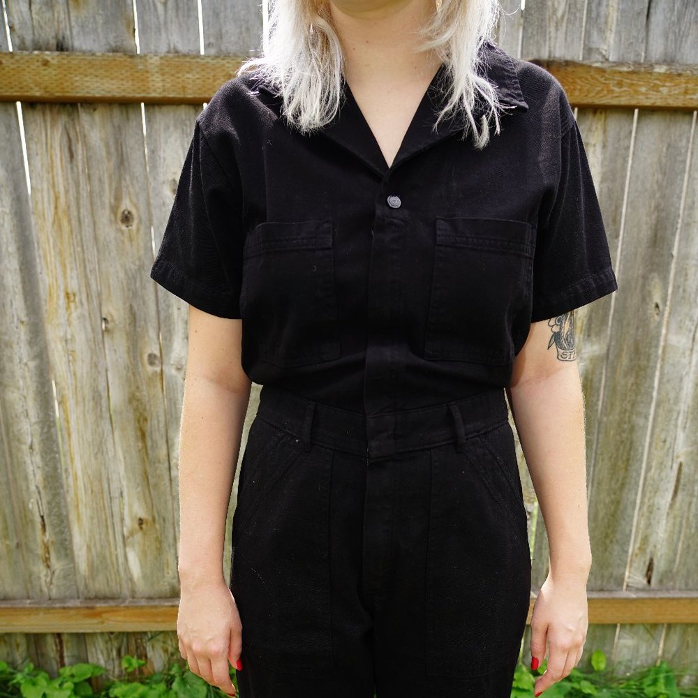 Big Bud Press Black Jumpsuit size M Short Sleeve